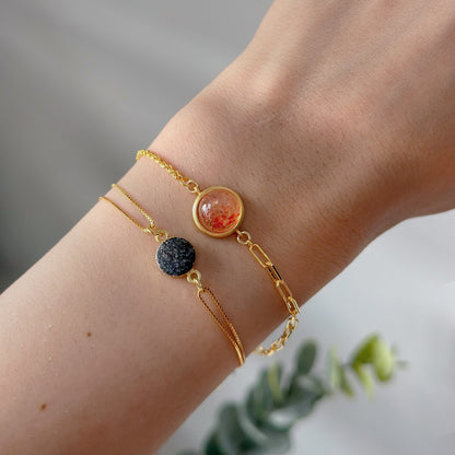 Sunstone Gold-plated Sterling Silver Bracelet