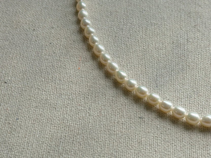 Freshwater Pearl Oval Shape Beaded And Sunstone Necklace