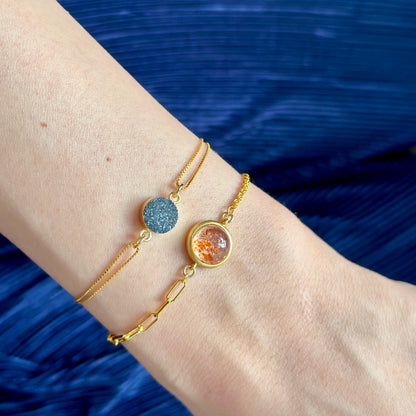 Sunstone Gold-plated Sterling Silver Bracelet