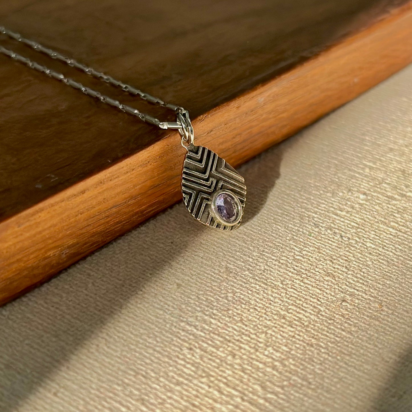 Tanzanite Detachable Pendant Sterling Silver Necklace