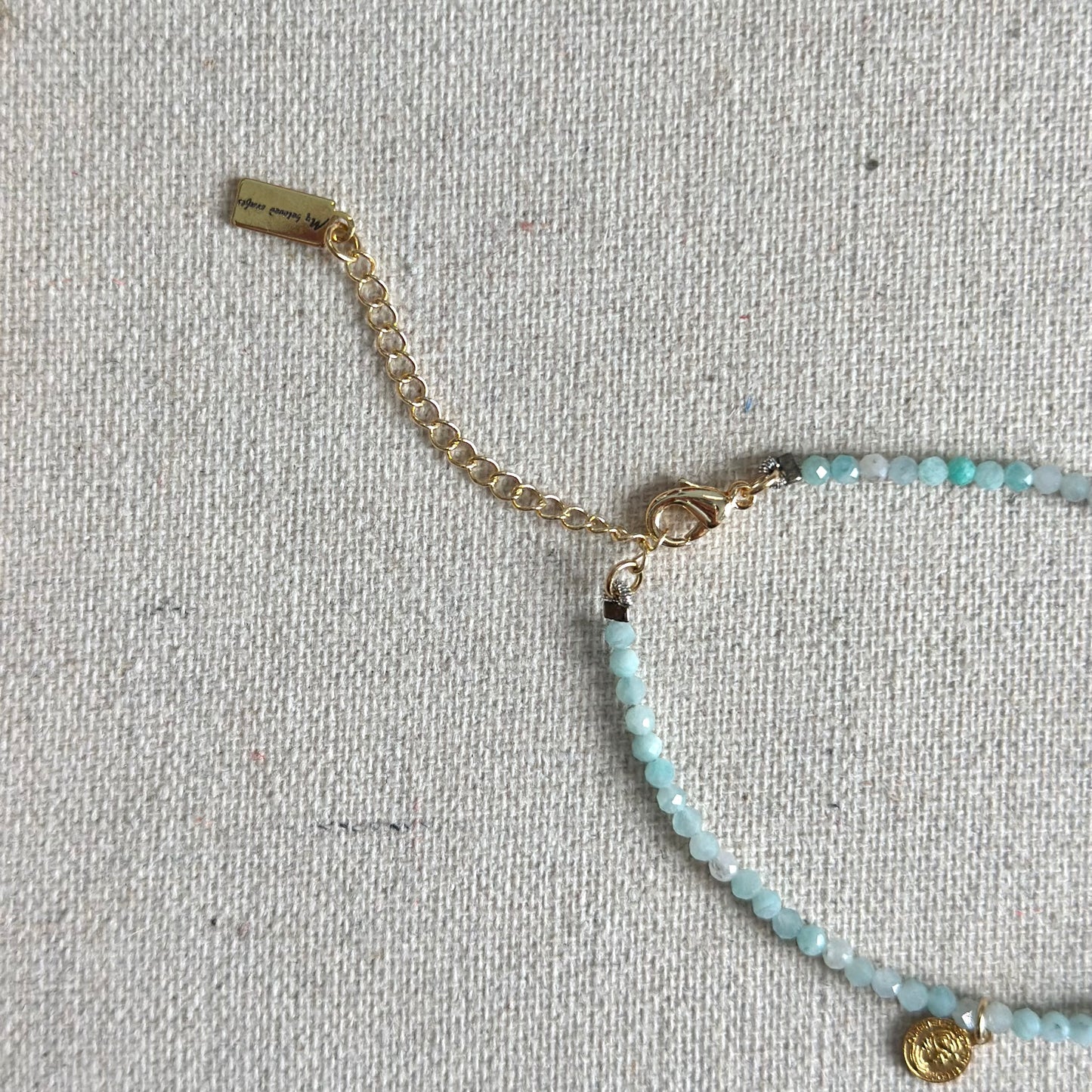 Amazonite Beaded And Apatite Bracelet