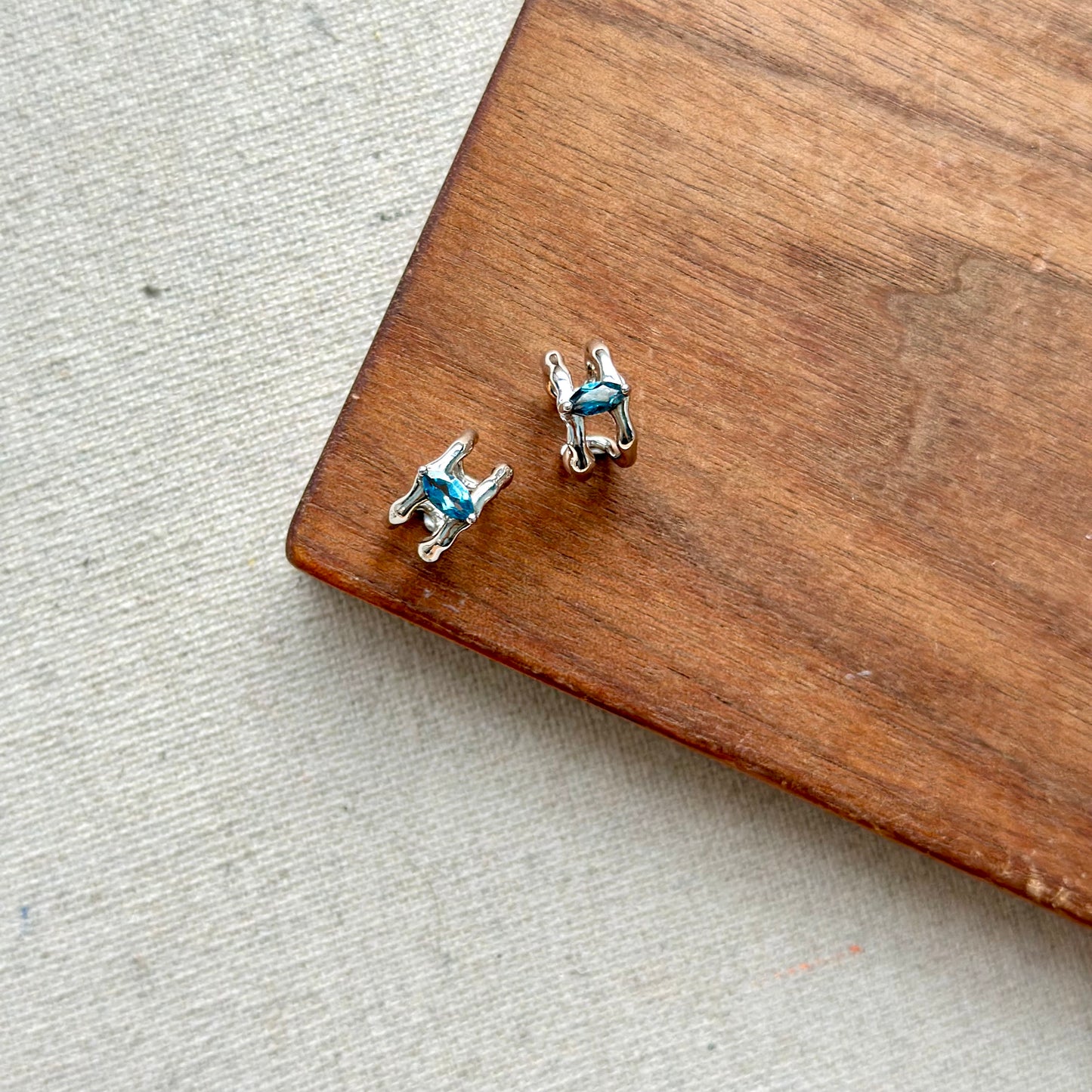 Topaz Sterling Silver Ear Cuff