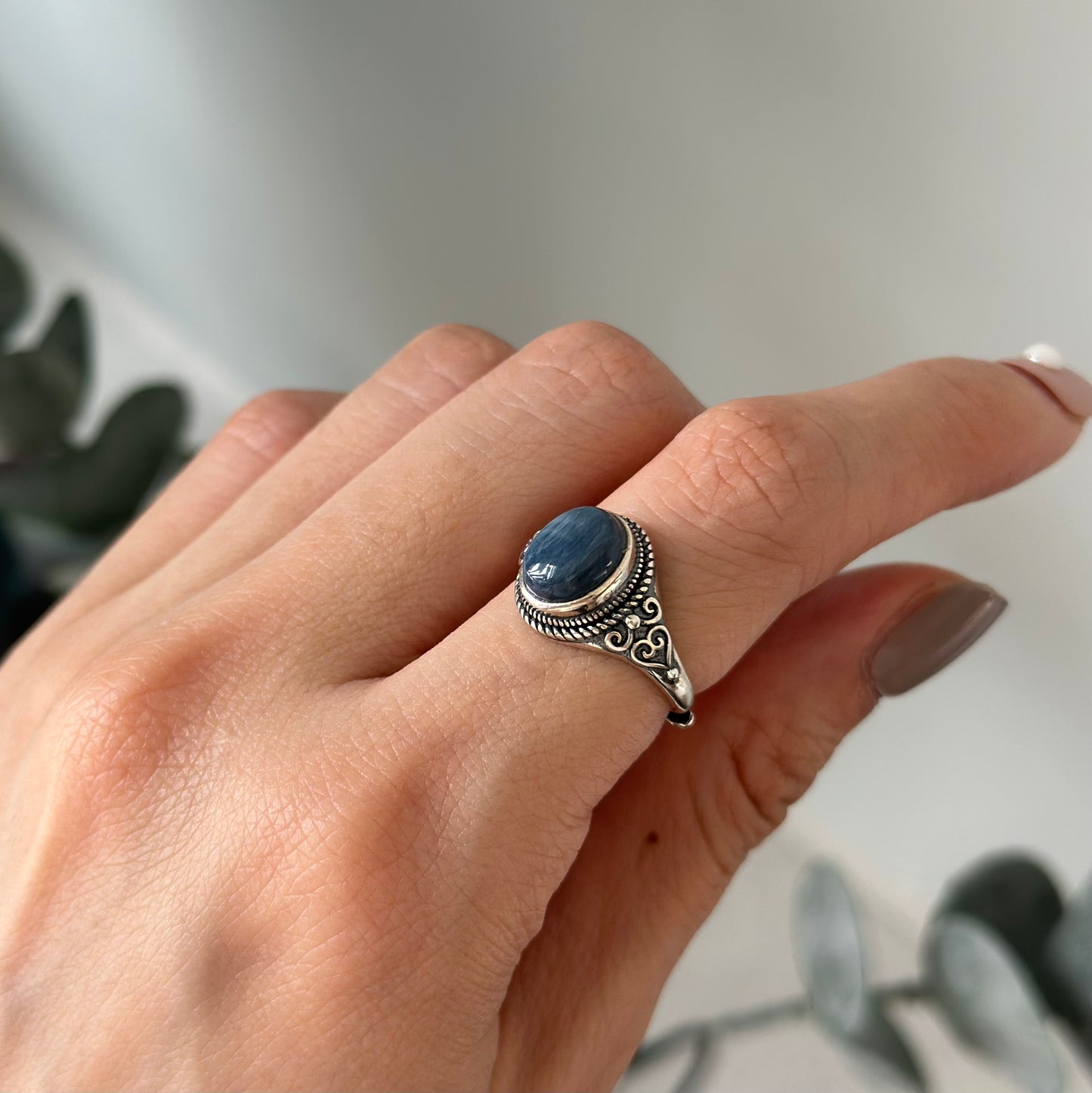 Pietersite Vintage-inspired Adjustable Sterling Silver Ring