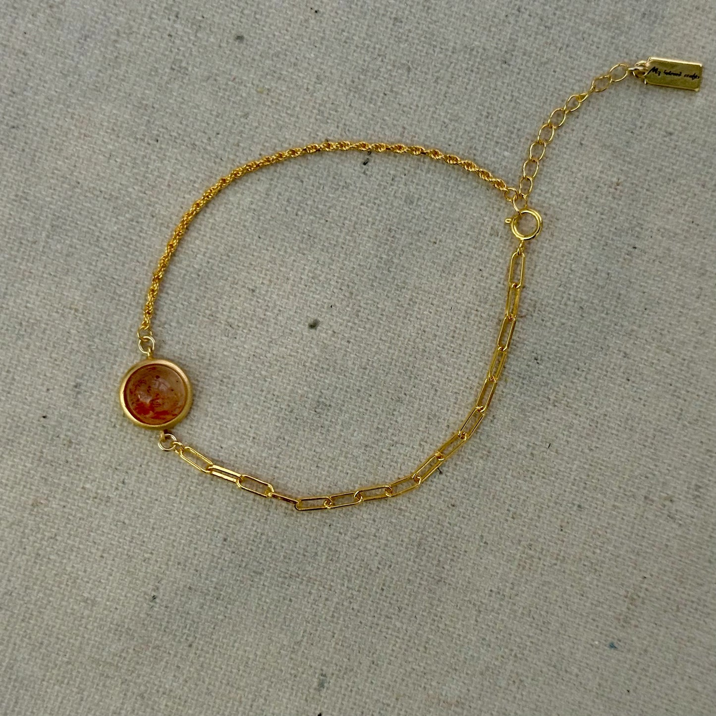 Sunstone Gold-plated Sterling Silver Bracelet