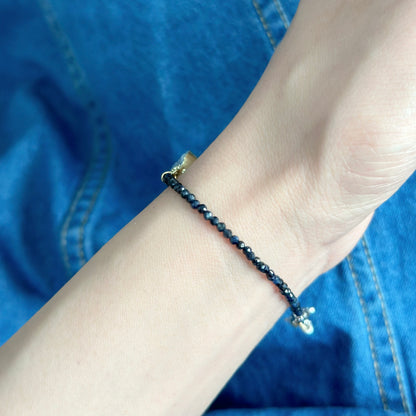 Sapphire Beaded And Druzy Gold-plated Bracelet