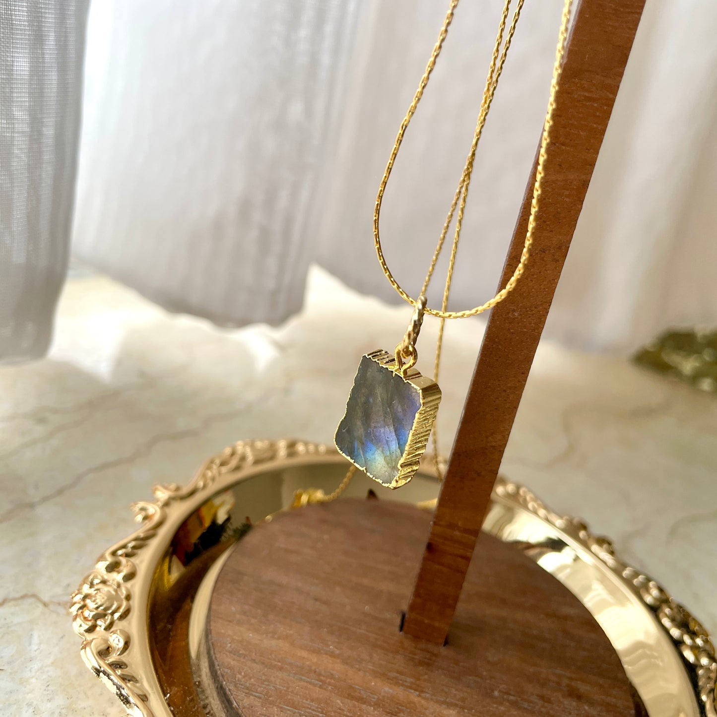 Labradorite Two-way 14k Gold filled Necklace