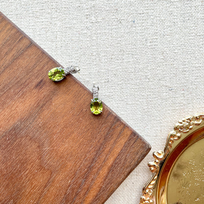 Peridot And Topaz Ear Stud