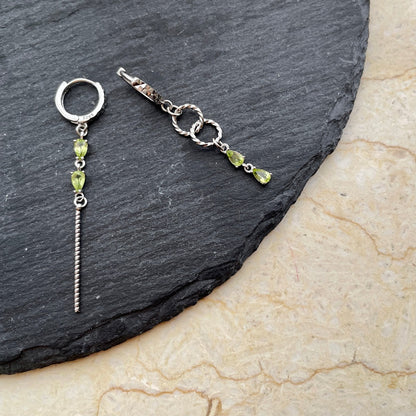 Peridot Asymmetric Earring