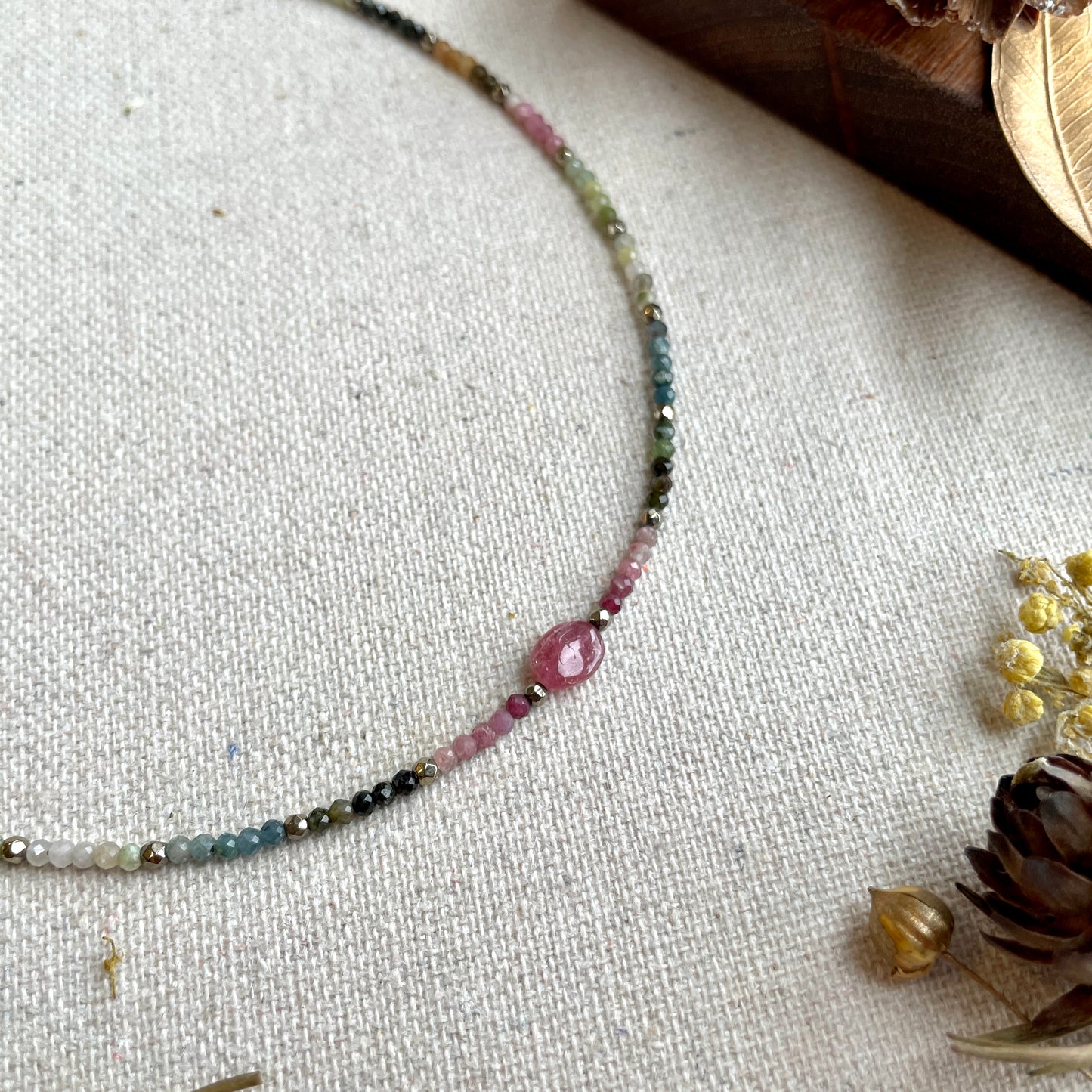 Tourmaline Beaded Necklace