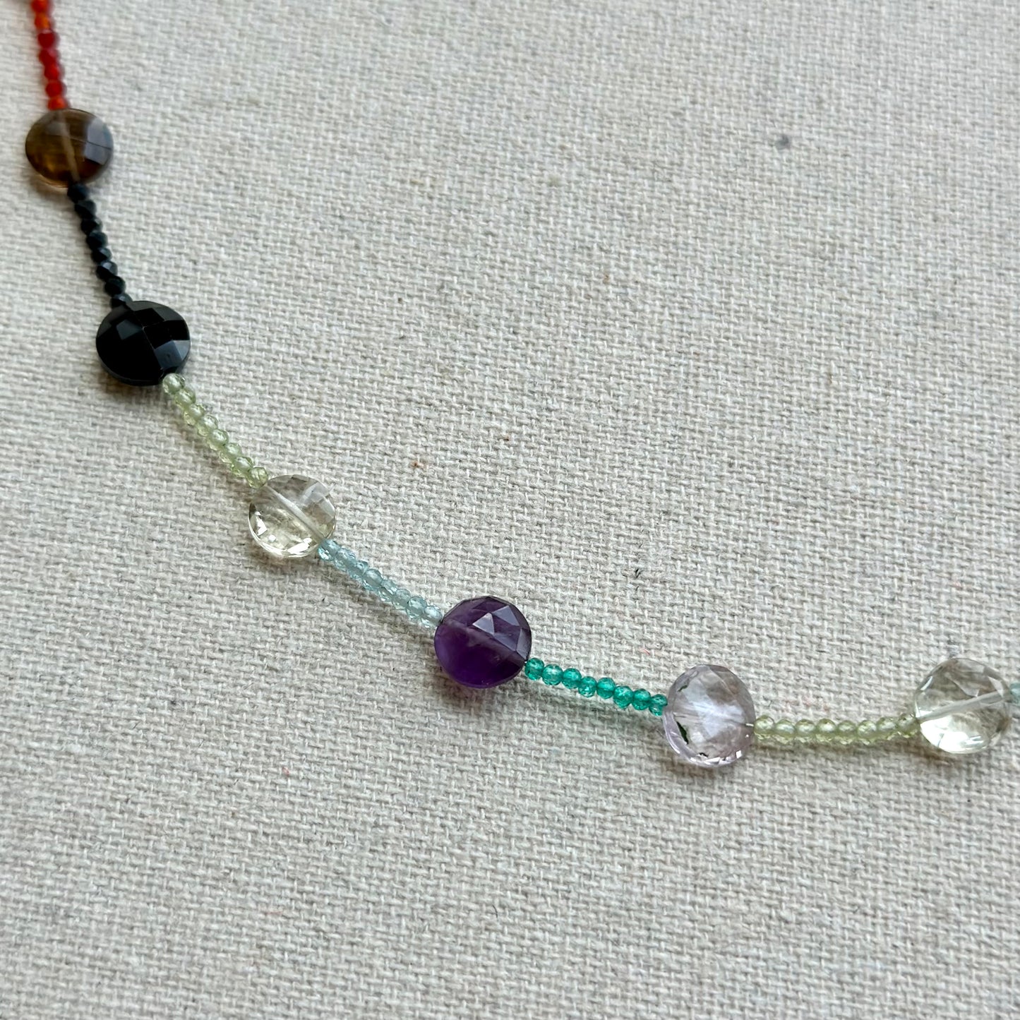 Mixed Stone Beaded Choker Necklace