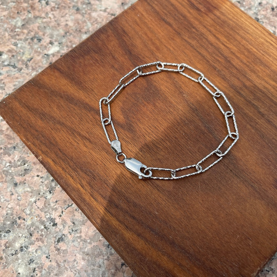 Italian Sterling Silver Link Chain Bracelet