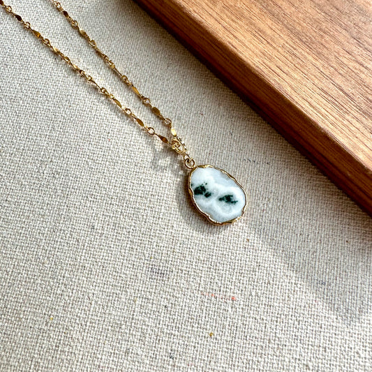 Tree Agate 14k Gold-filled Necklace