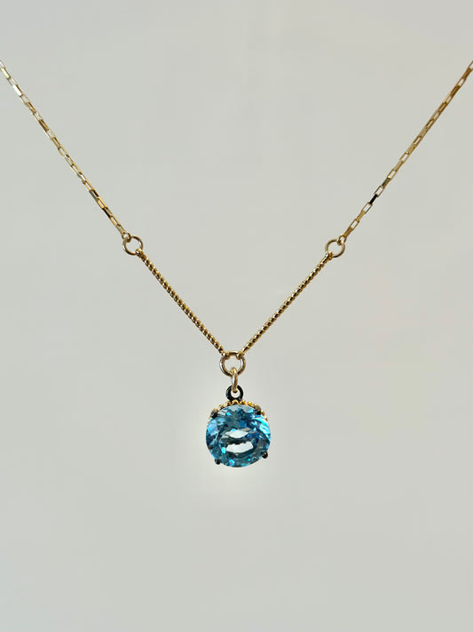 Topaz V Chain Gold-plated Necklace