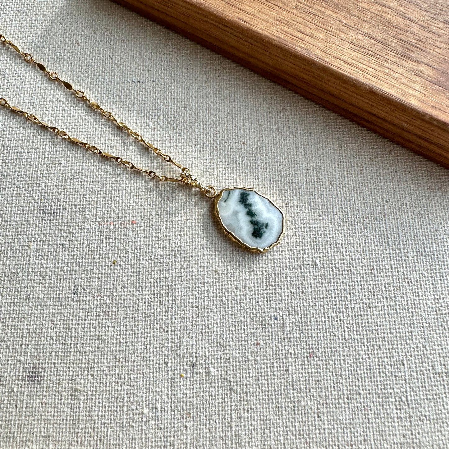 Tree Agate 14k Gold-filled Necklace