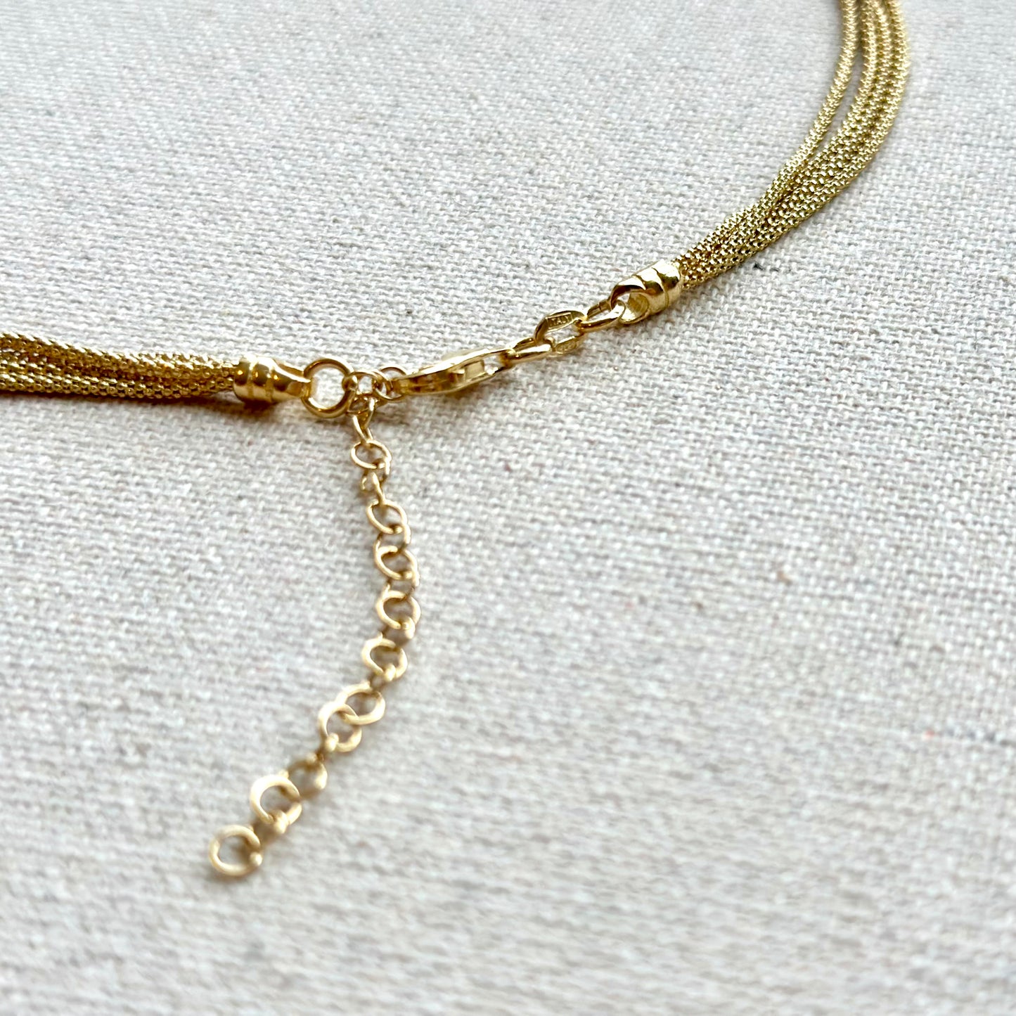 Rope Chain Layering Gold-plated Sterling Silver Choker Necklace