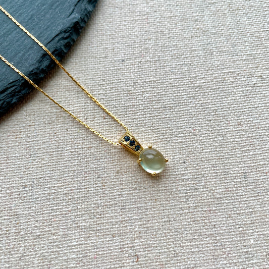 Prehnite And Sapphire 14k Gold-filled Necklace