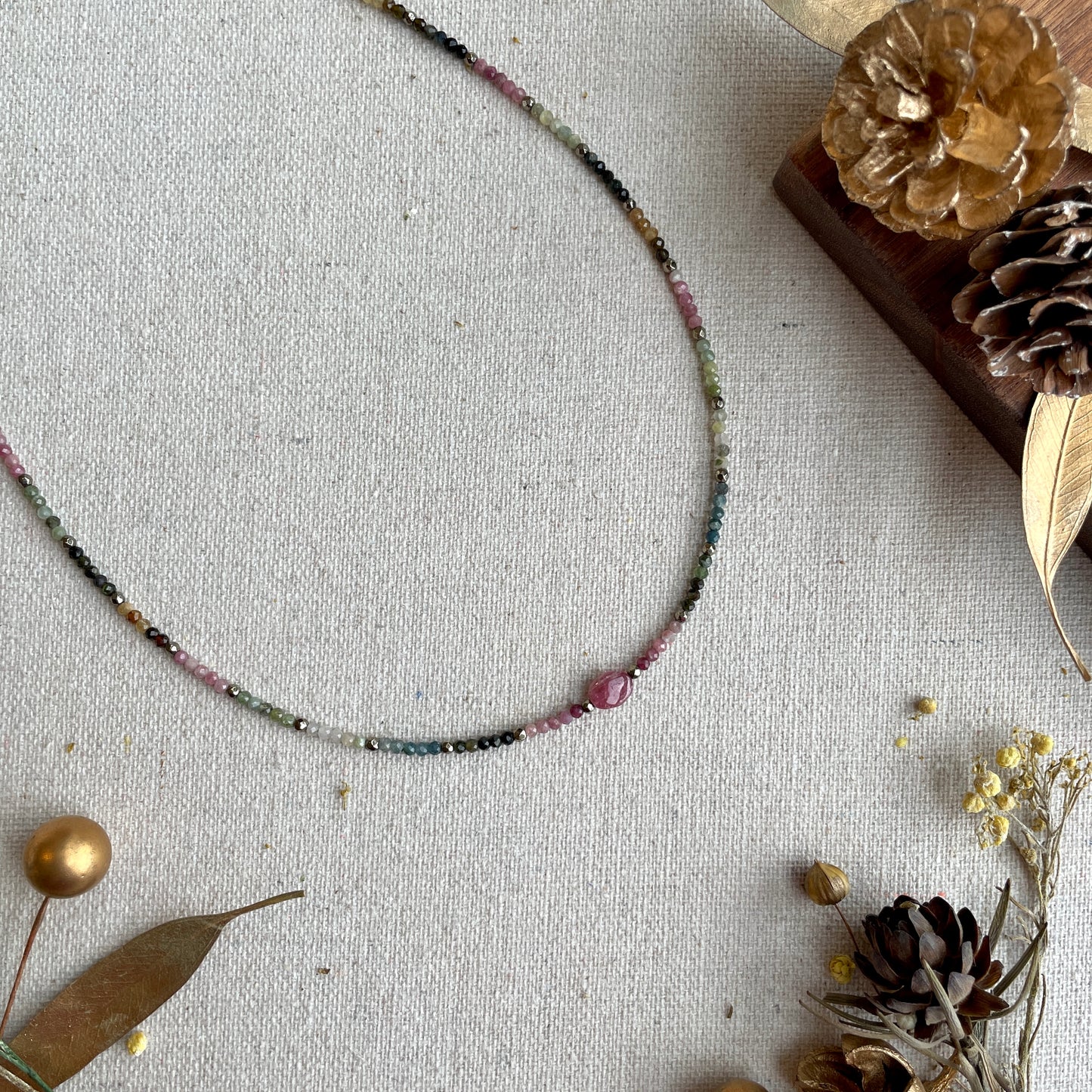 Tourmaline Beaded Necklace