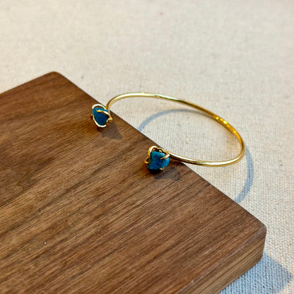 Apatite Gold-plated Bangle