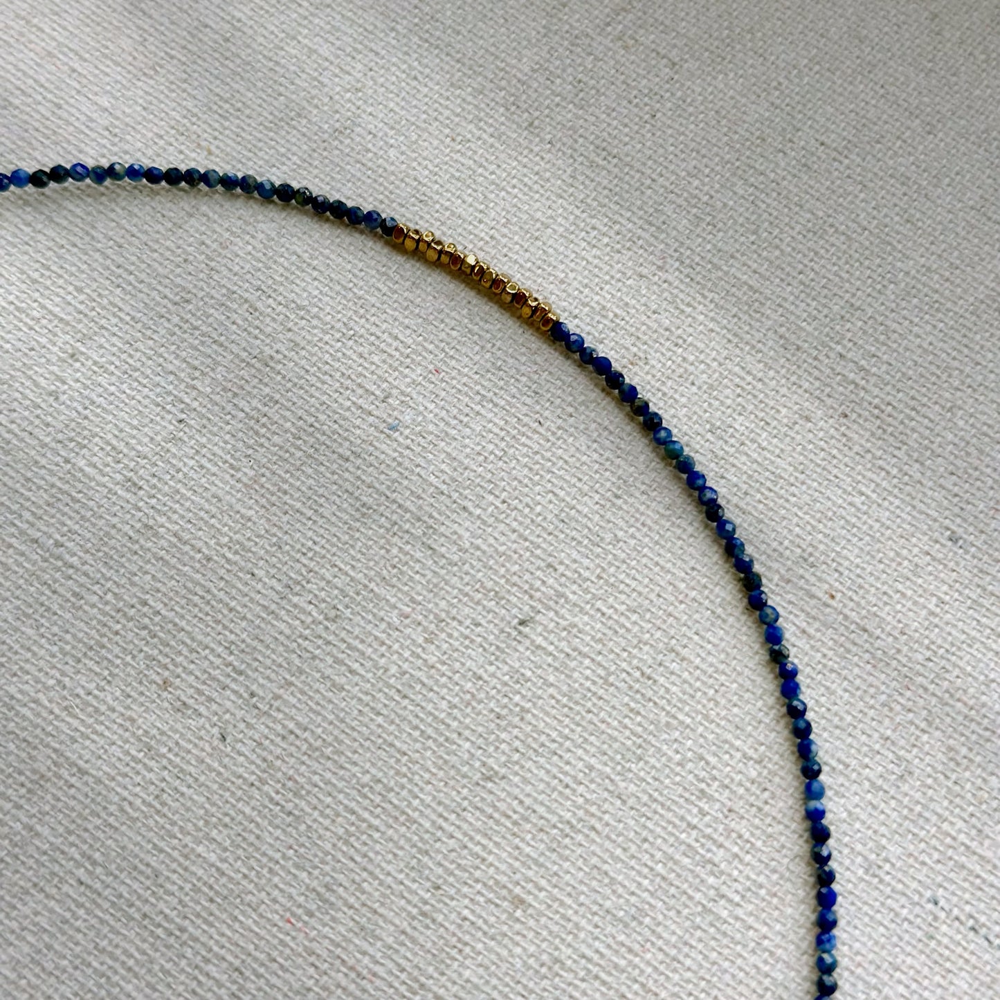 Turquoise And Lapis Mixed Freshwater Pearl Gold-plated Beaded Choker Necklace