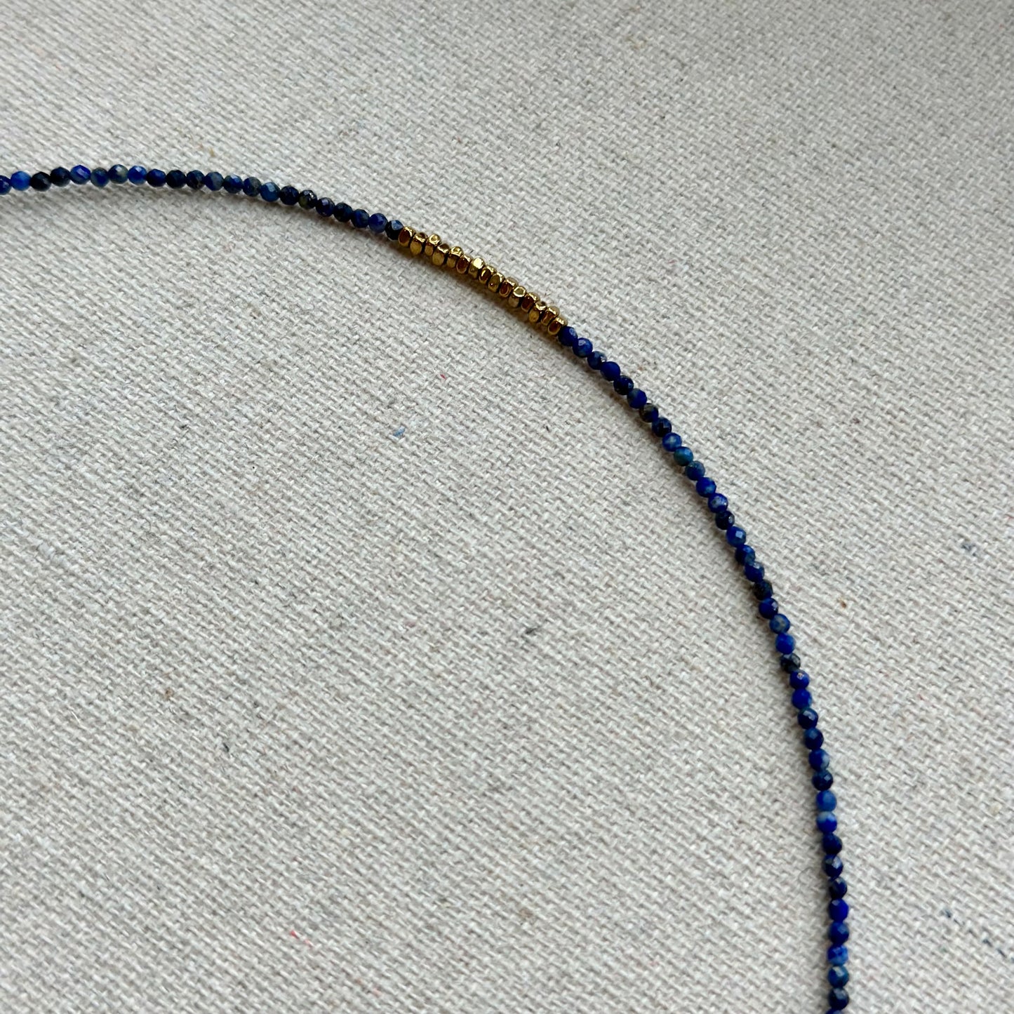 Turquoise And Lapis Mixed Freshwater Pearl Gold-plated Beaded Choker Necklace