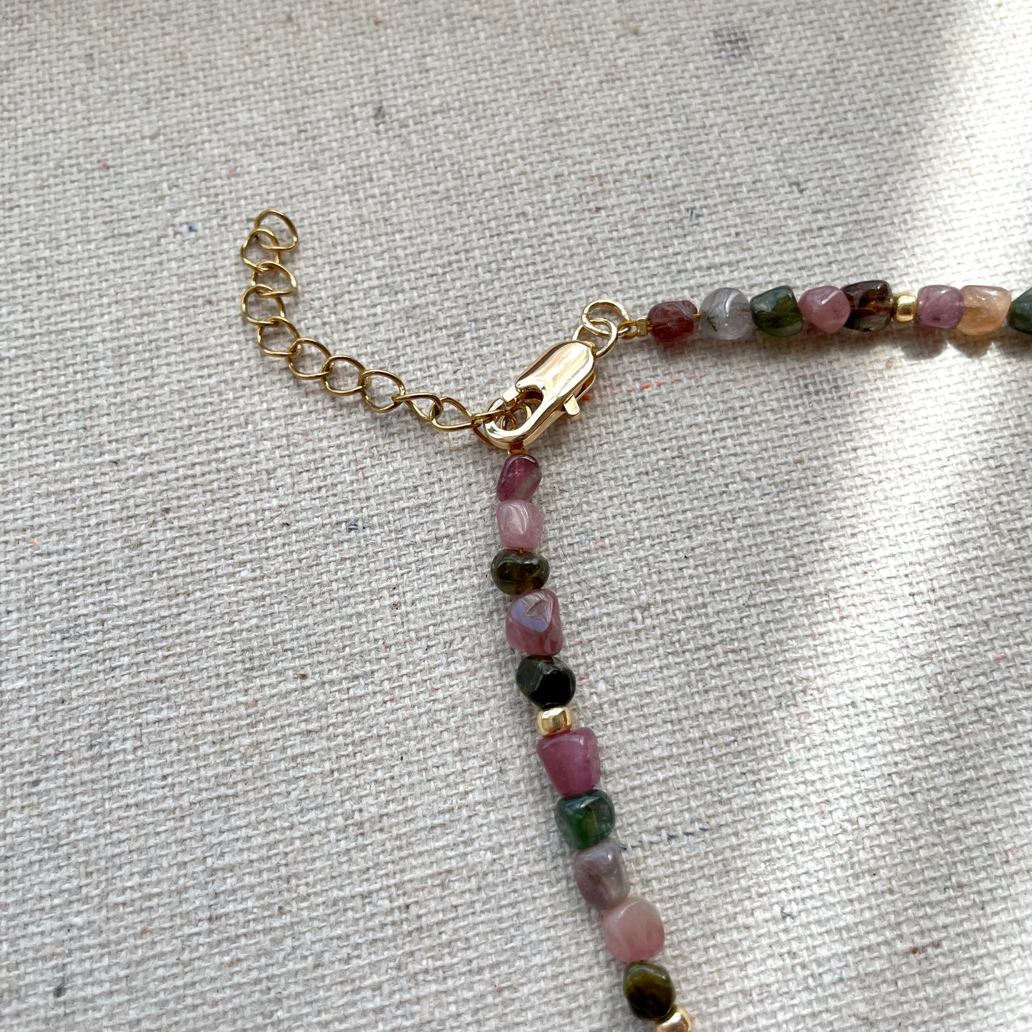 Tourmaline And Baroque Pearl Beaded Choker Necklace