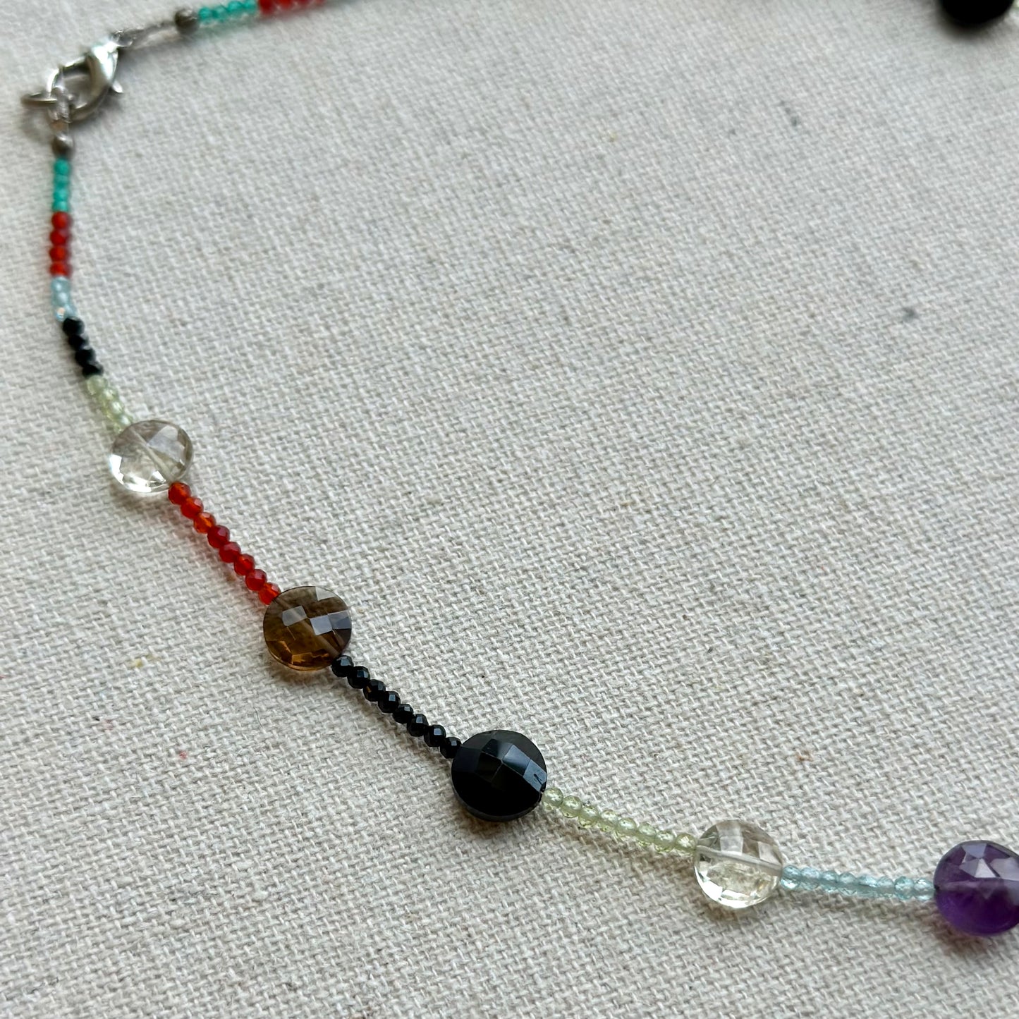 Mixed Stone Beaded Choker Necklace