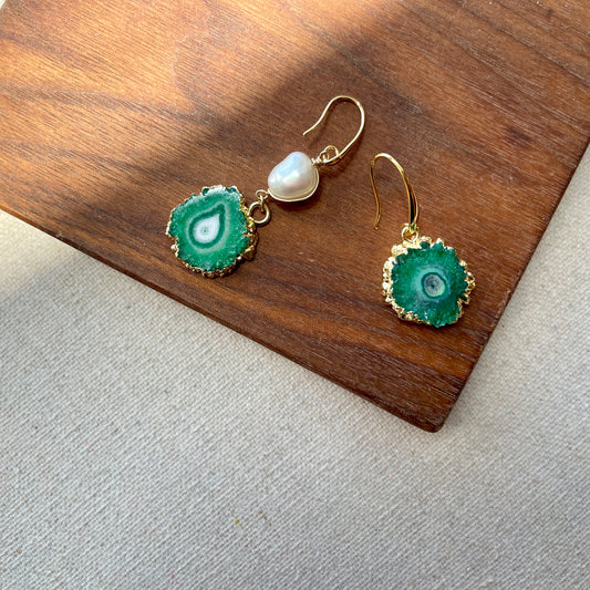 agate earring 