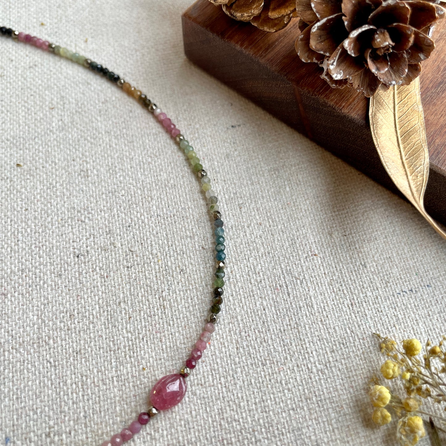 Tourmaline Beaded Necklace