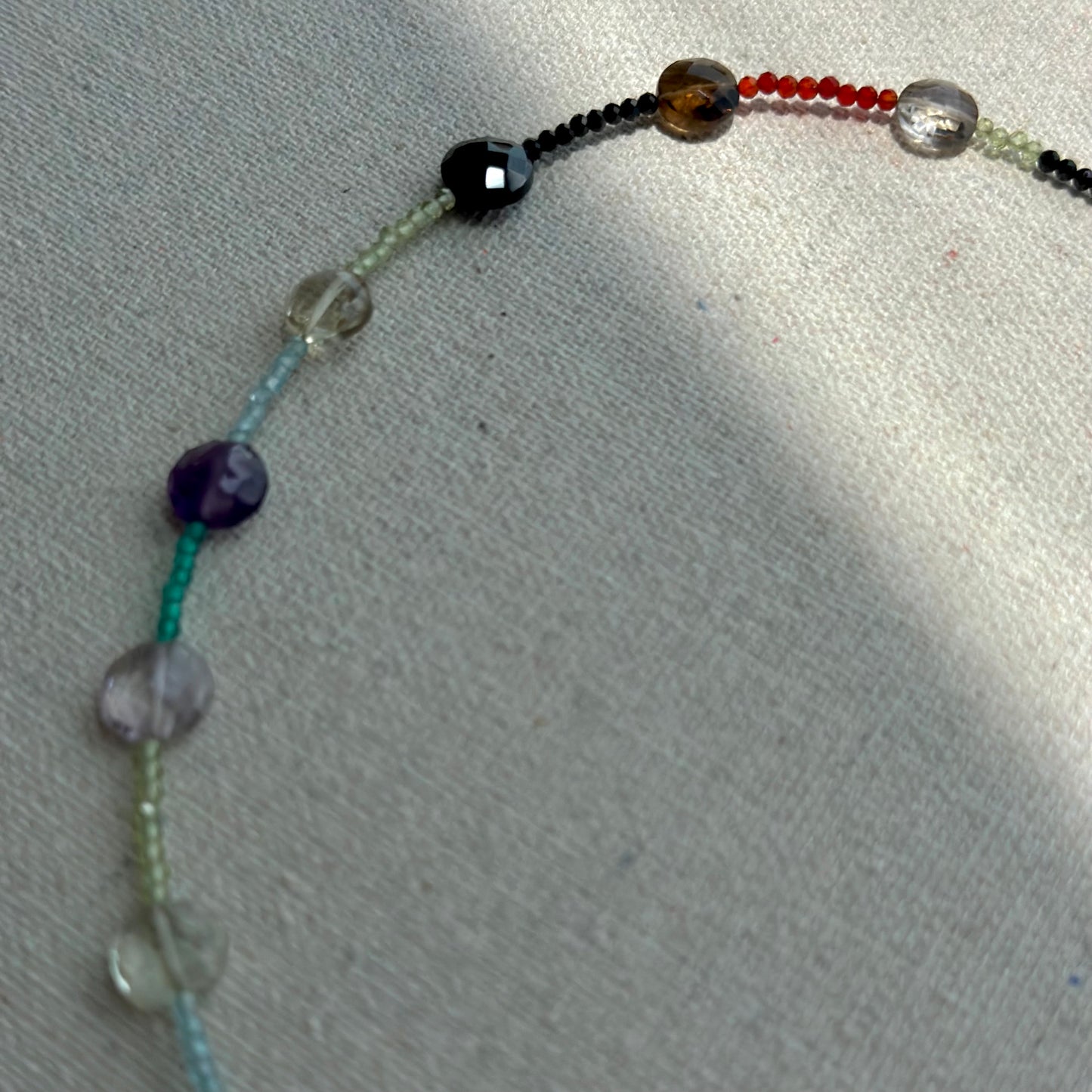 Mixed Stone Beaded Choker Necklace