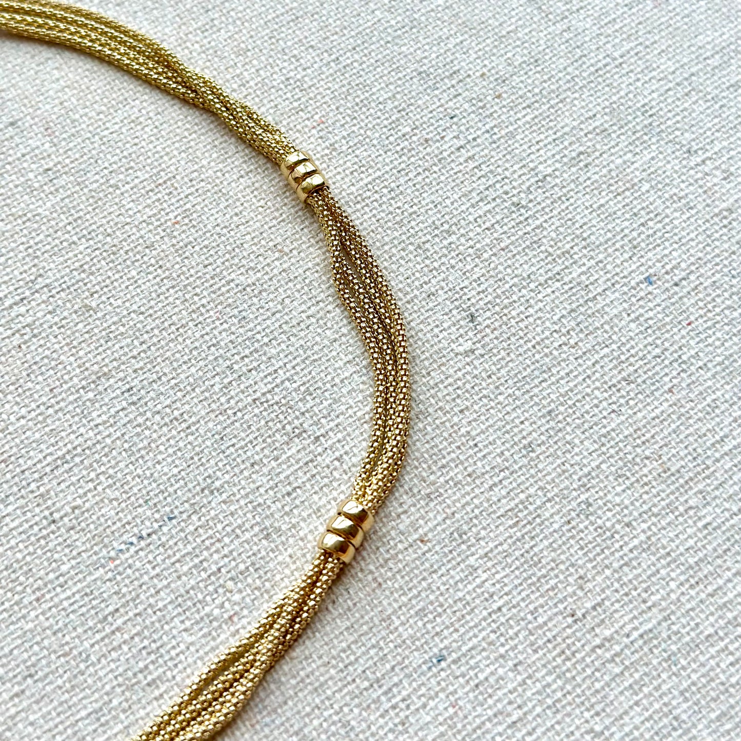 Rope Chain Layering Gold-plated Sterling Silver Choker Necklace