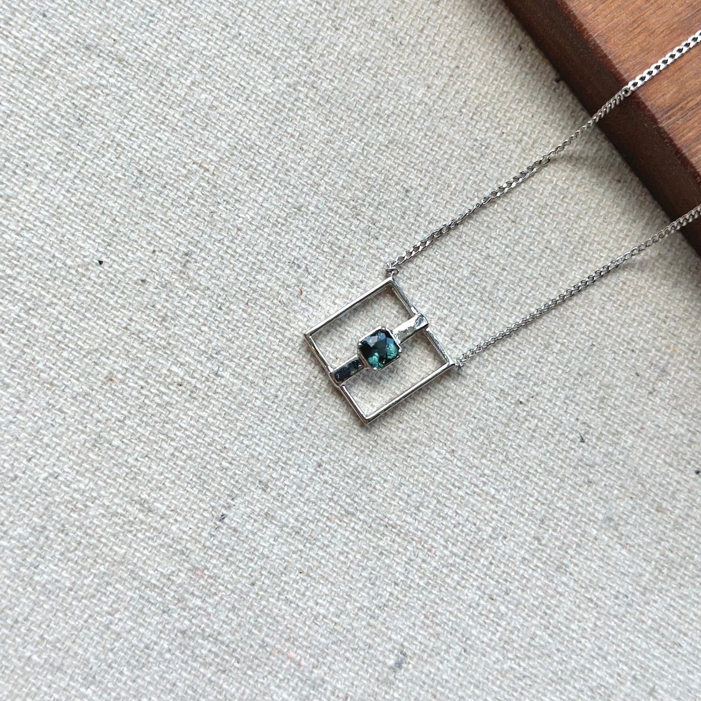 Spinel Sterling Silver Necklace