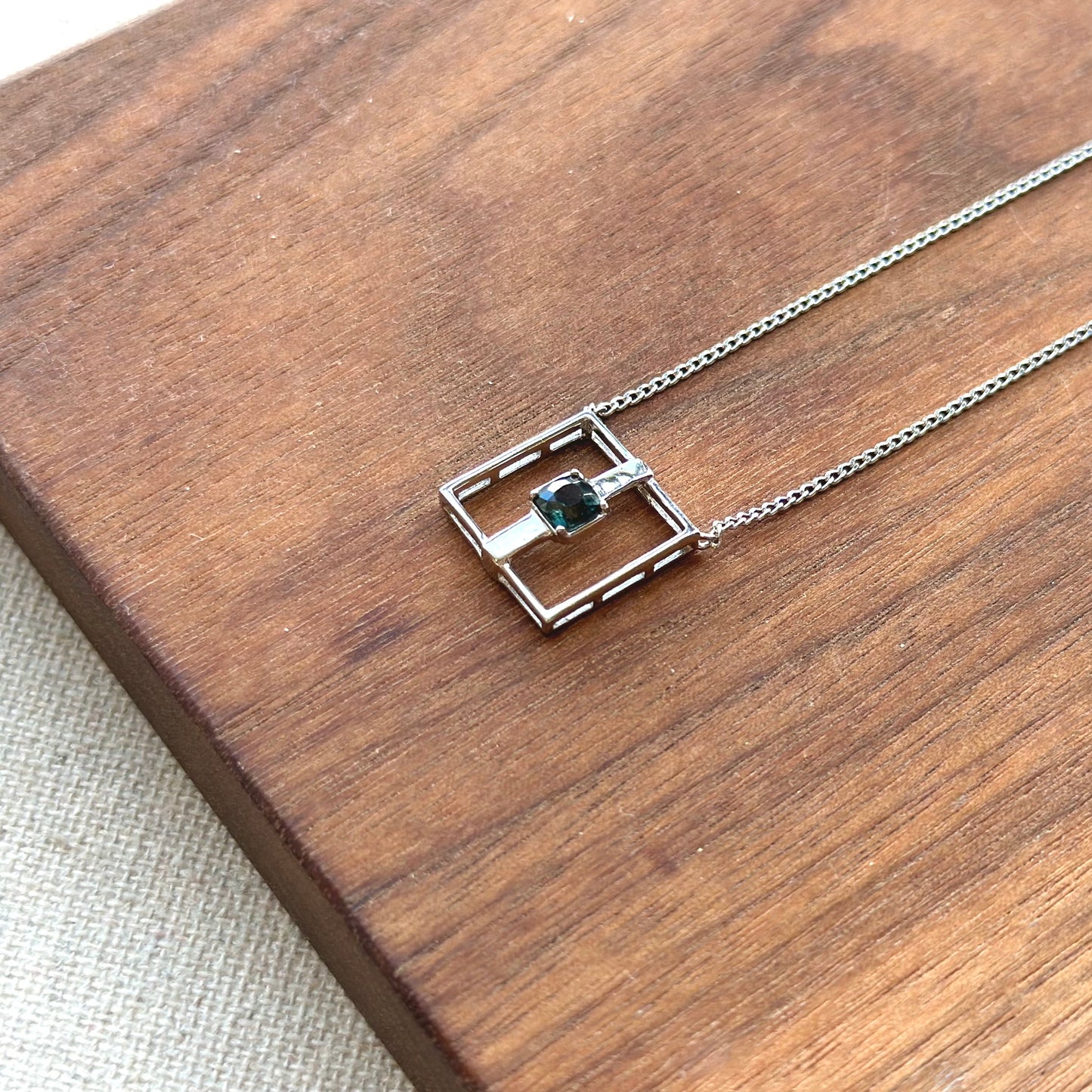 Spinel Sterling Silver Necklace