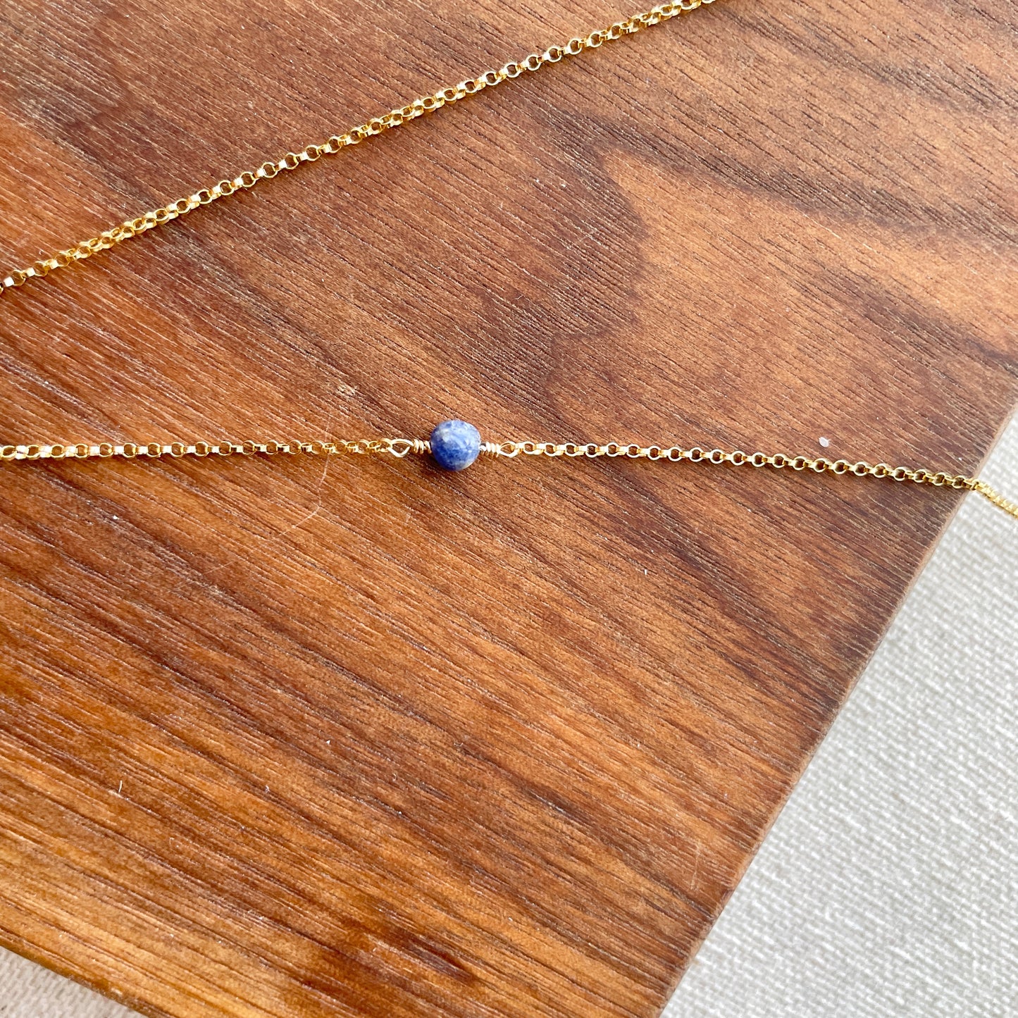 Amazonite And Lapis 14k Gold-filled Necklace