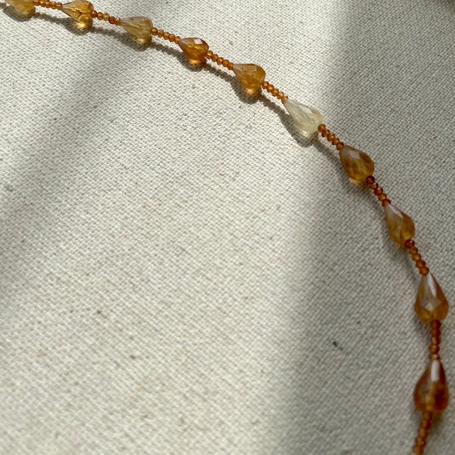 Citrine Mixed Beaded Necklace