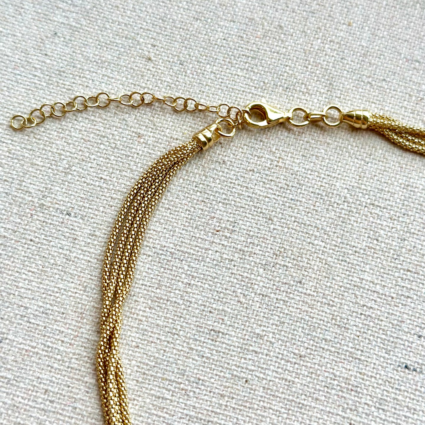 Rope Chain Layering Gold-plated Sterling Silver Choker Necklace