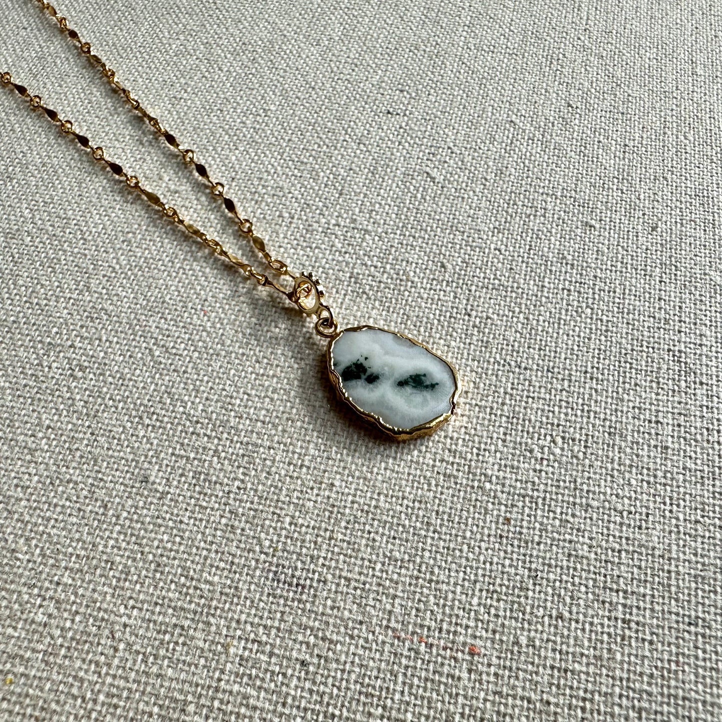 Tree Agate 14k Gold-filled Necklace