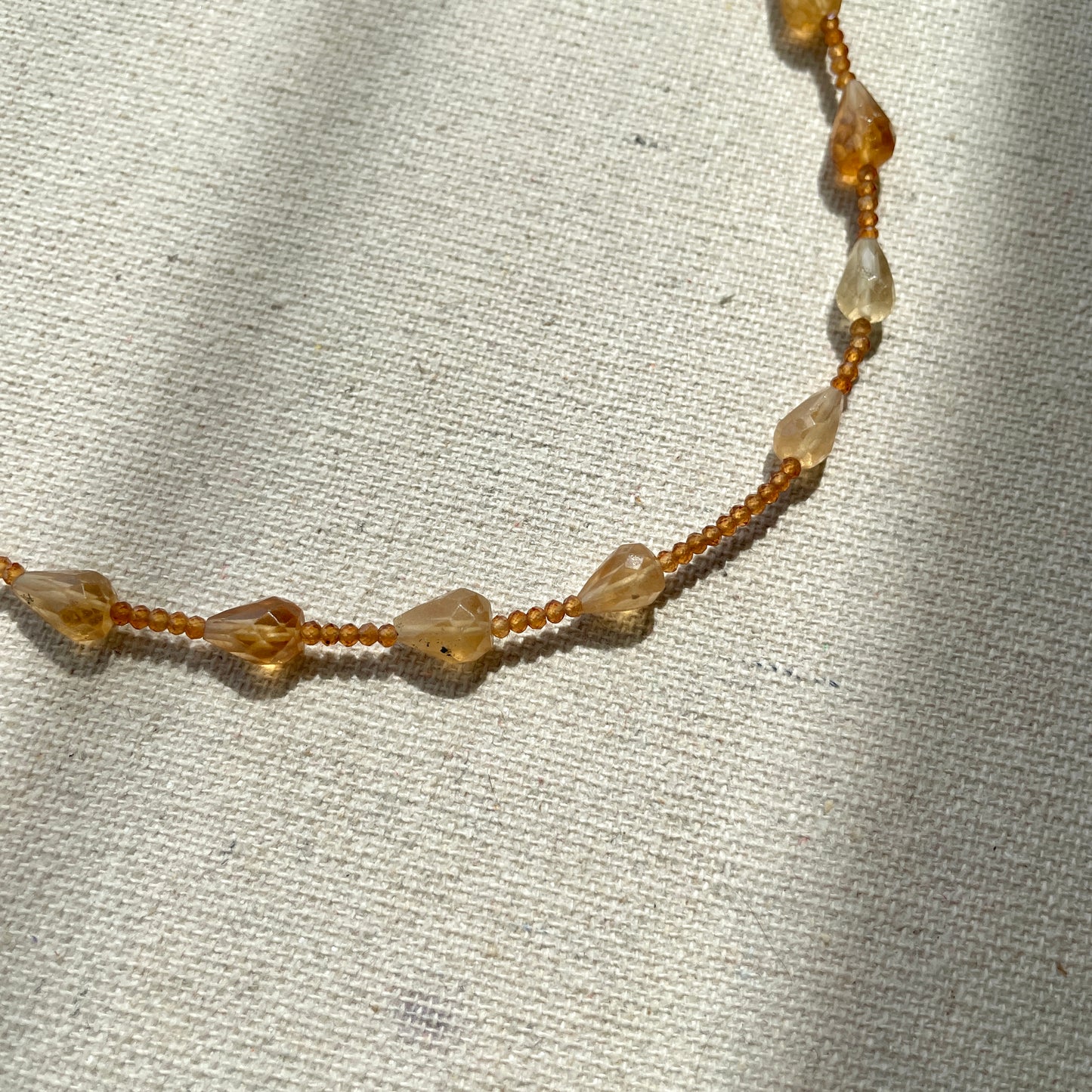 Citrine Mixed Beaded Necklace