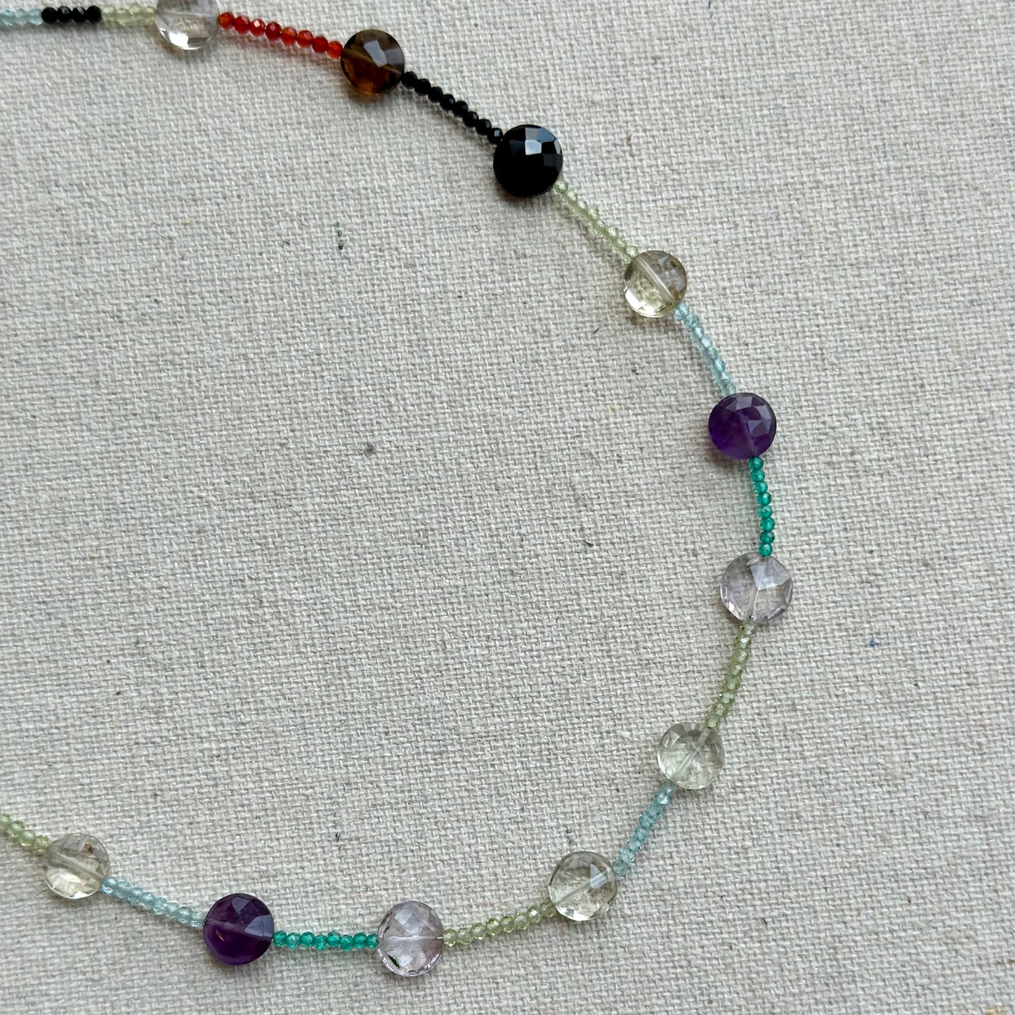 Mixed Stone Beaded Choker Necklace