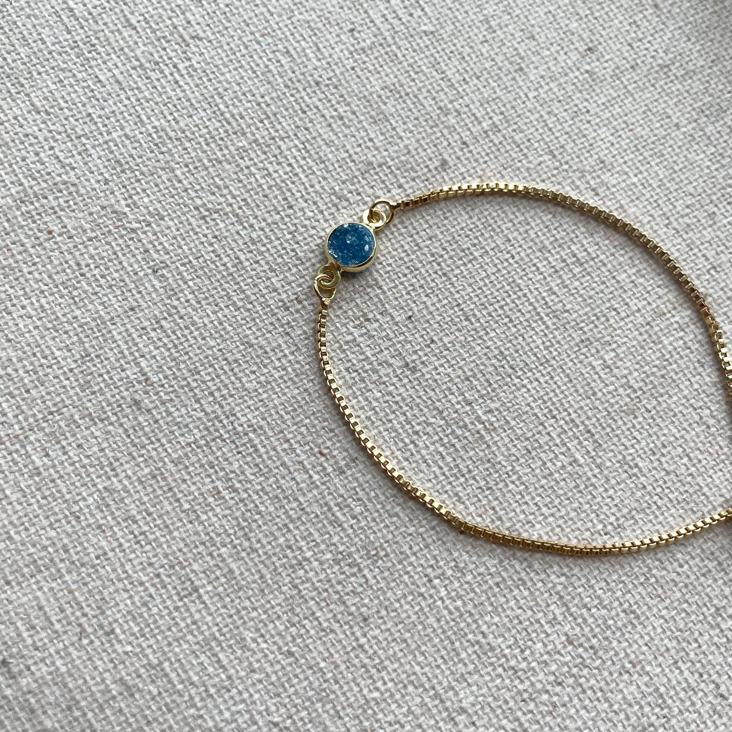 Watergreen Druzy Stone Adjustable Bracelet