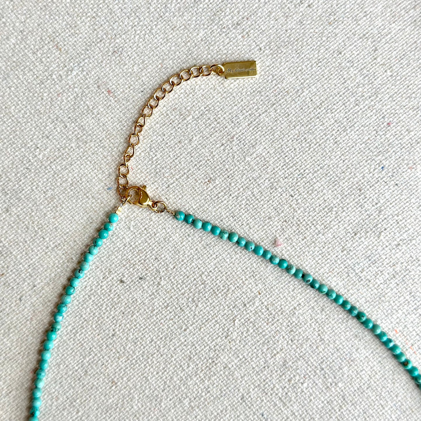 Turquoise Mixed Stone Beaded Choker Necklace