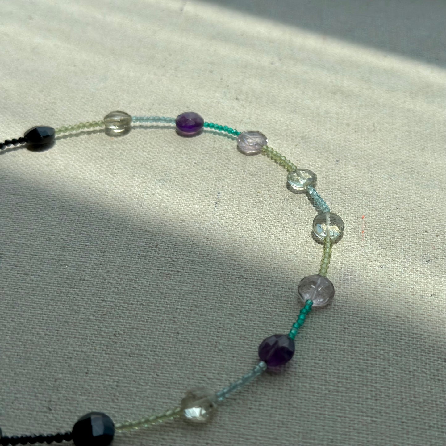 Mixed Stone Beaded Choker Necklace