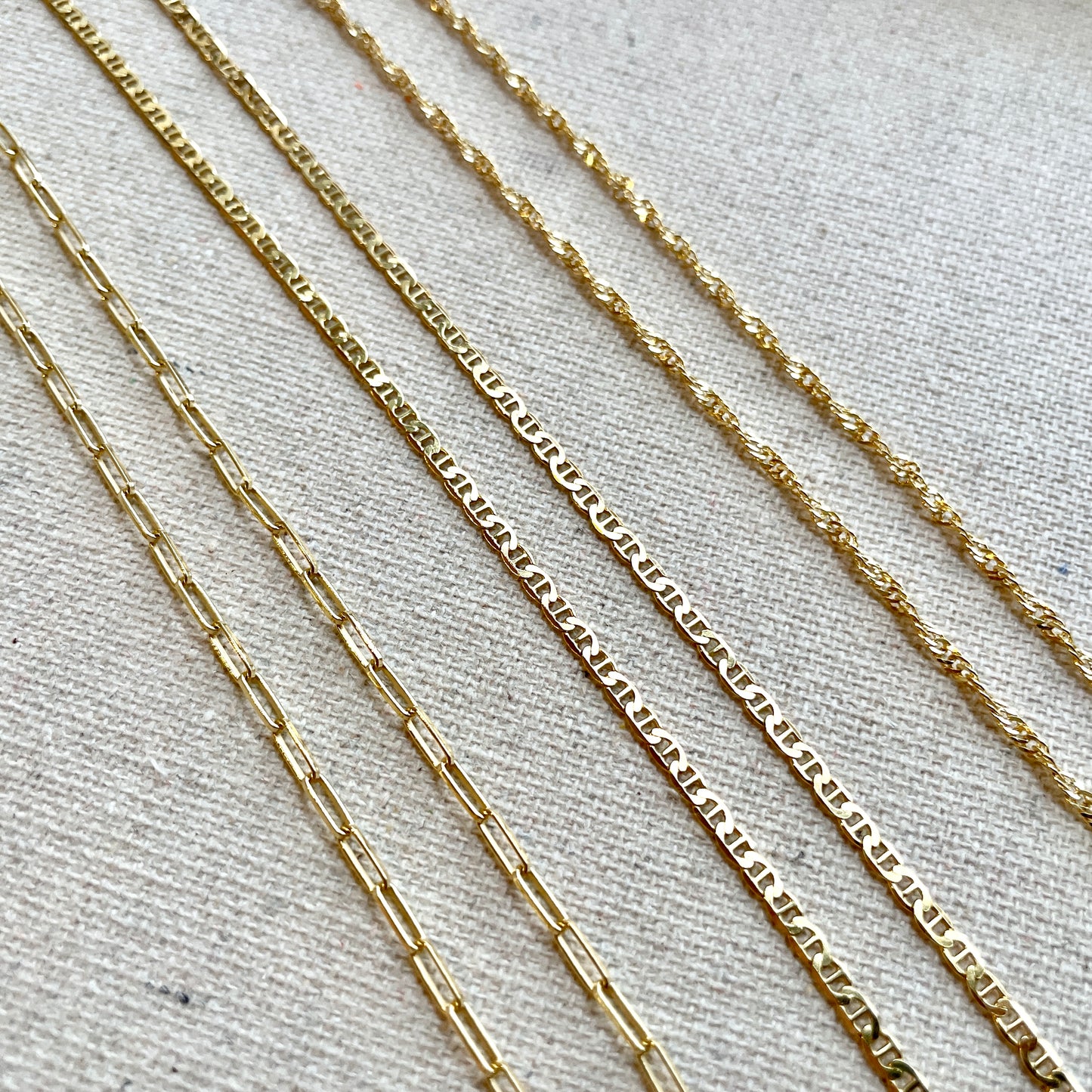 Gold-plated Italian Sterling Silver Mariner Chain Choker Necklace