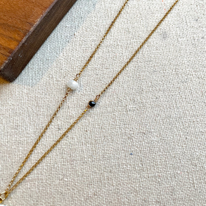 Agate And Moonstone 14k Gold-filled Necklace