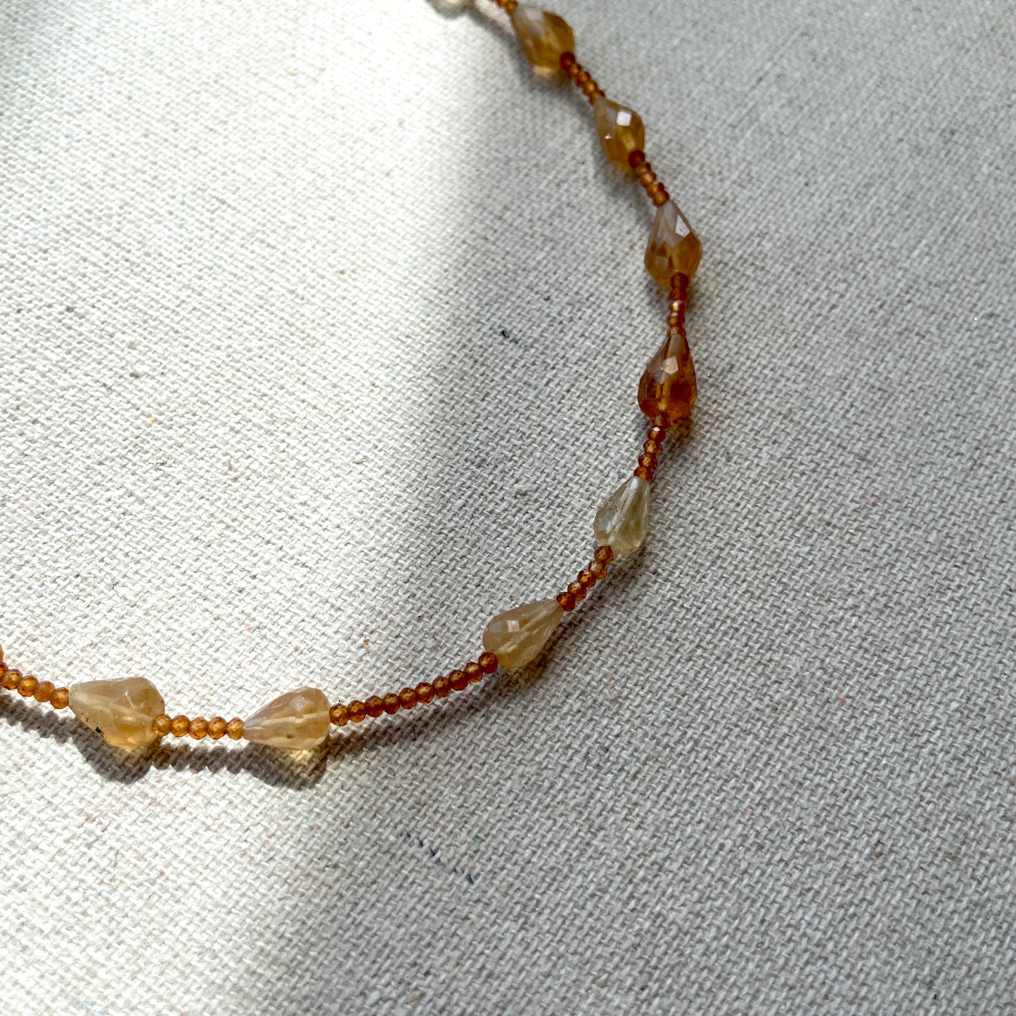 Citrine Mixed Beaded Necklace