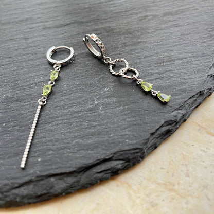 Peridot Asymmetric Earring