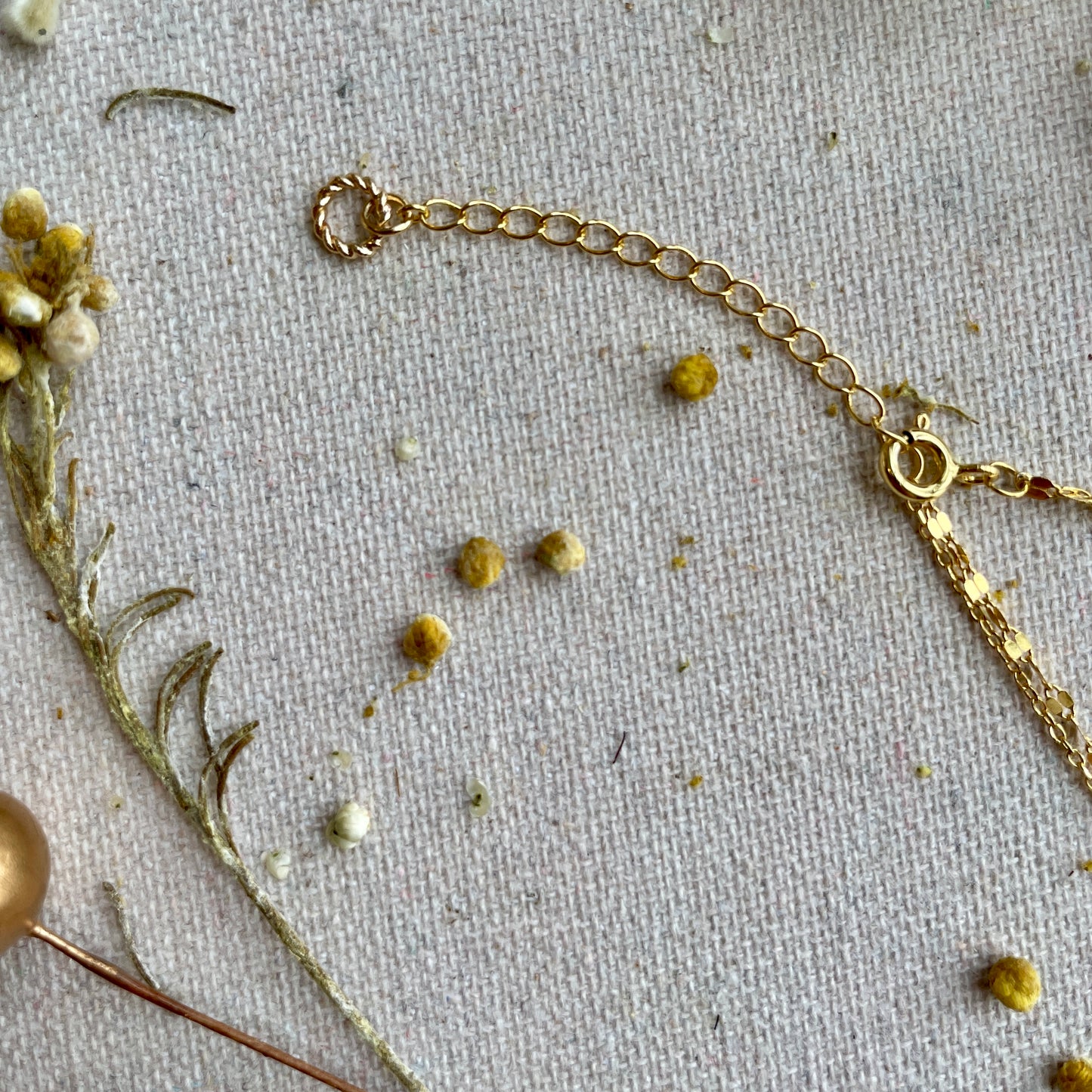 Double Layer Garnet Gold-plated Necklace