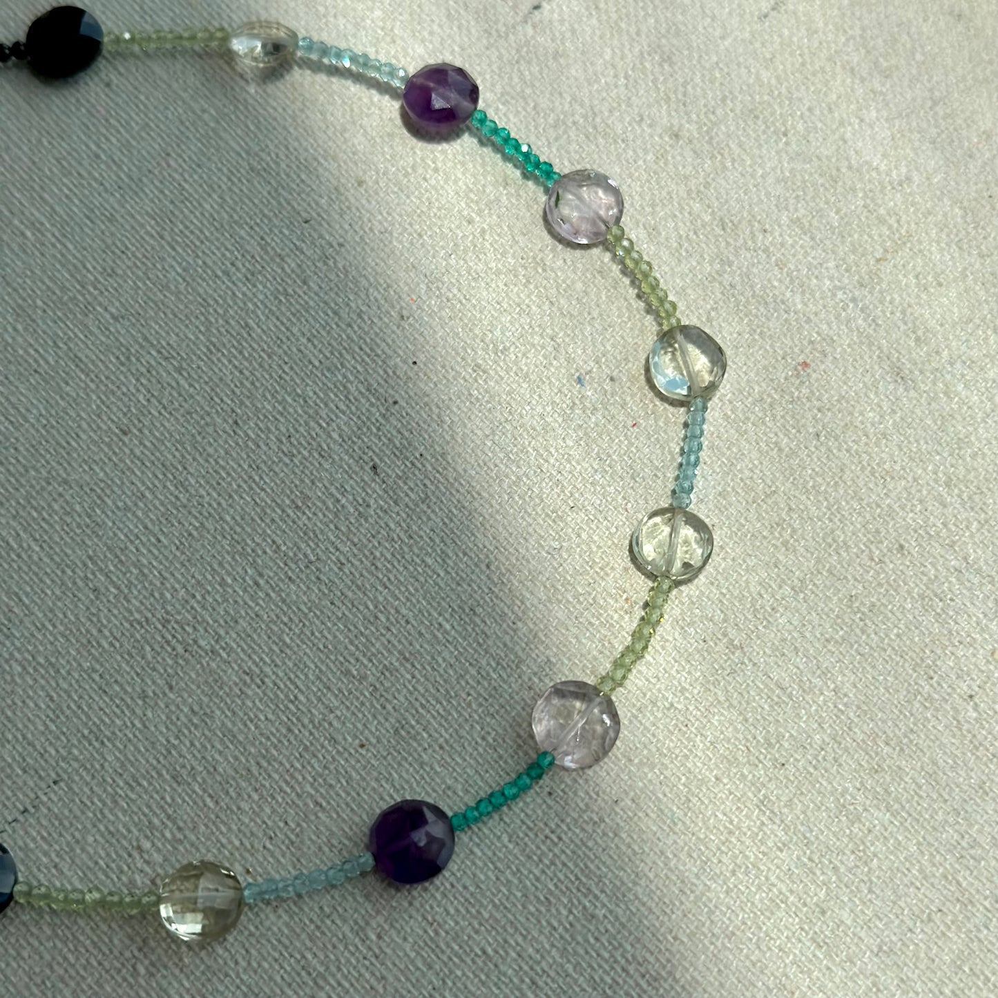 Mixed Stone Beaded Choker Necklace