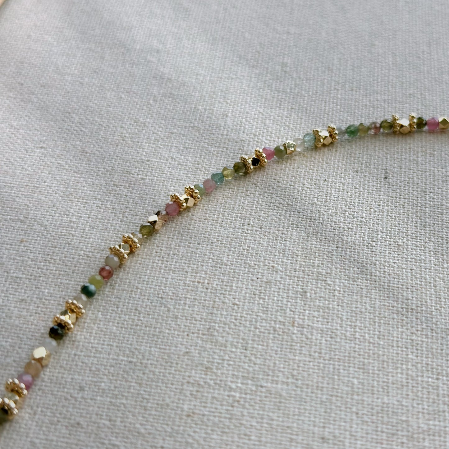 Tourmaline Mixed Beaded And Pink Tourmaline Necklace